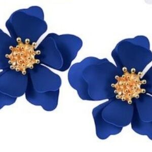 beautiful elegant stylish Flower earrings Hawaii style boho